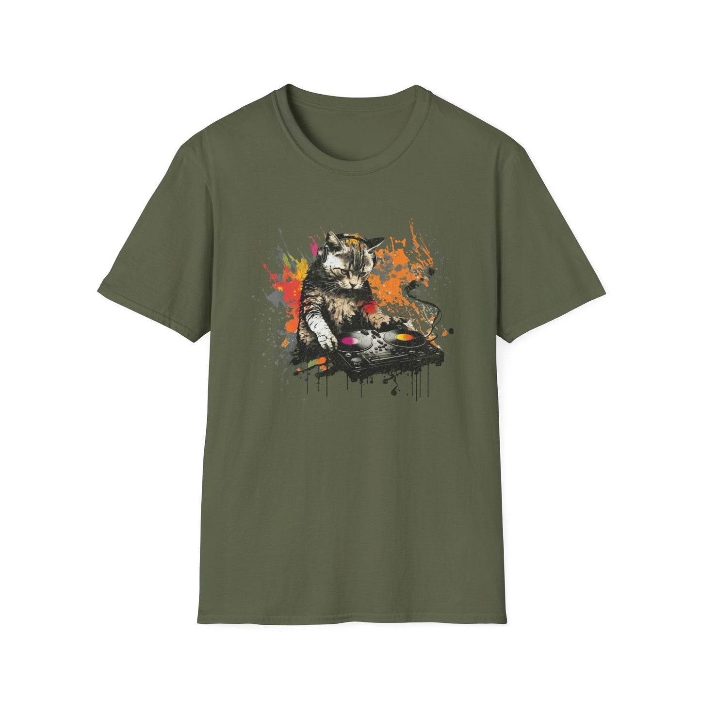 Cat DJ T-Shirt