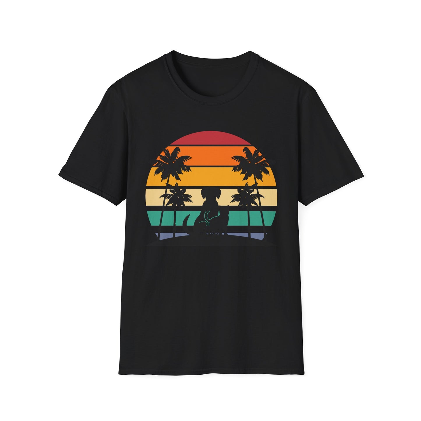 Cat and Dog Sunset T-Shirt