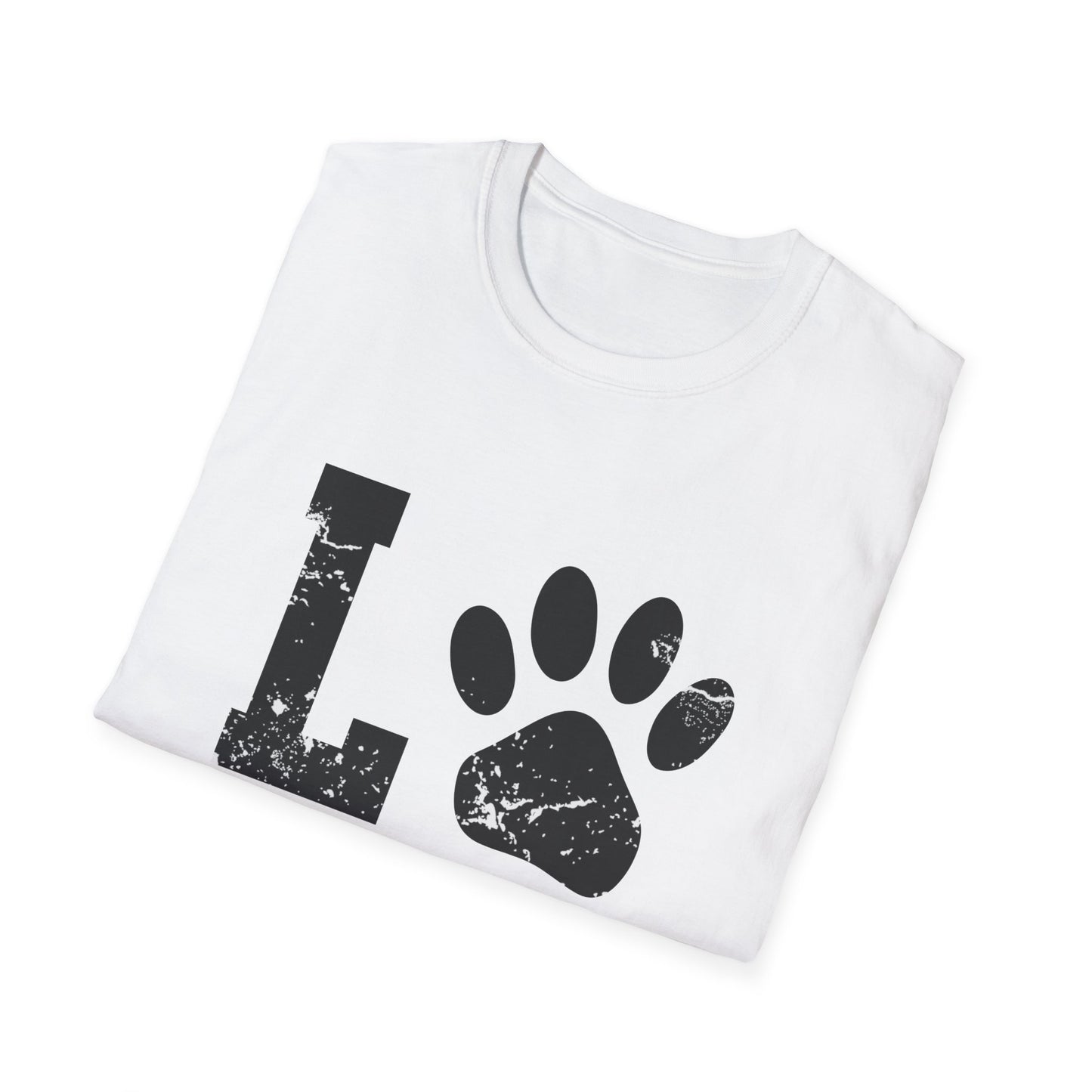 Love Paw Unisex Softstyle T-Shirt Pet Lover Tee