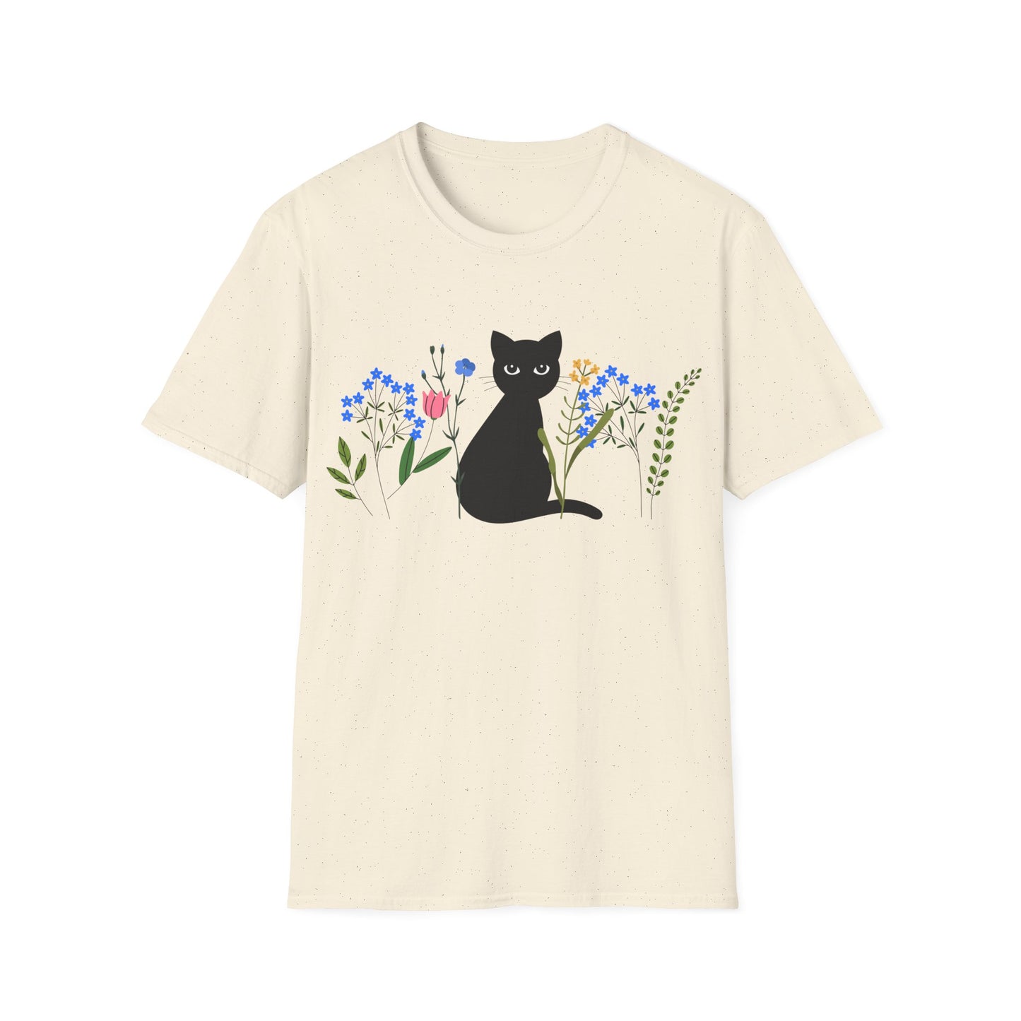 Black Cat Watching T-Shirt