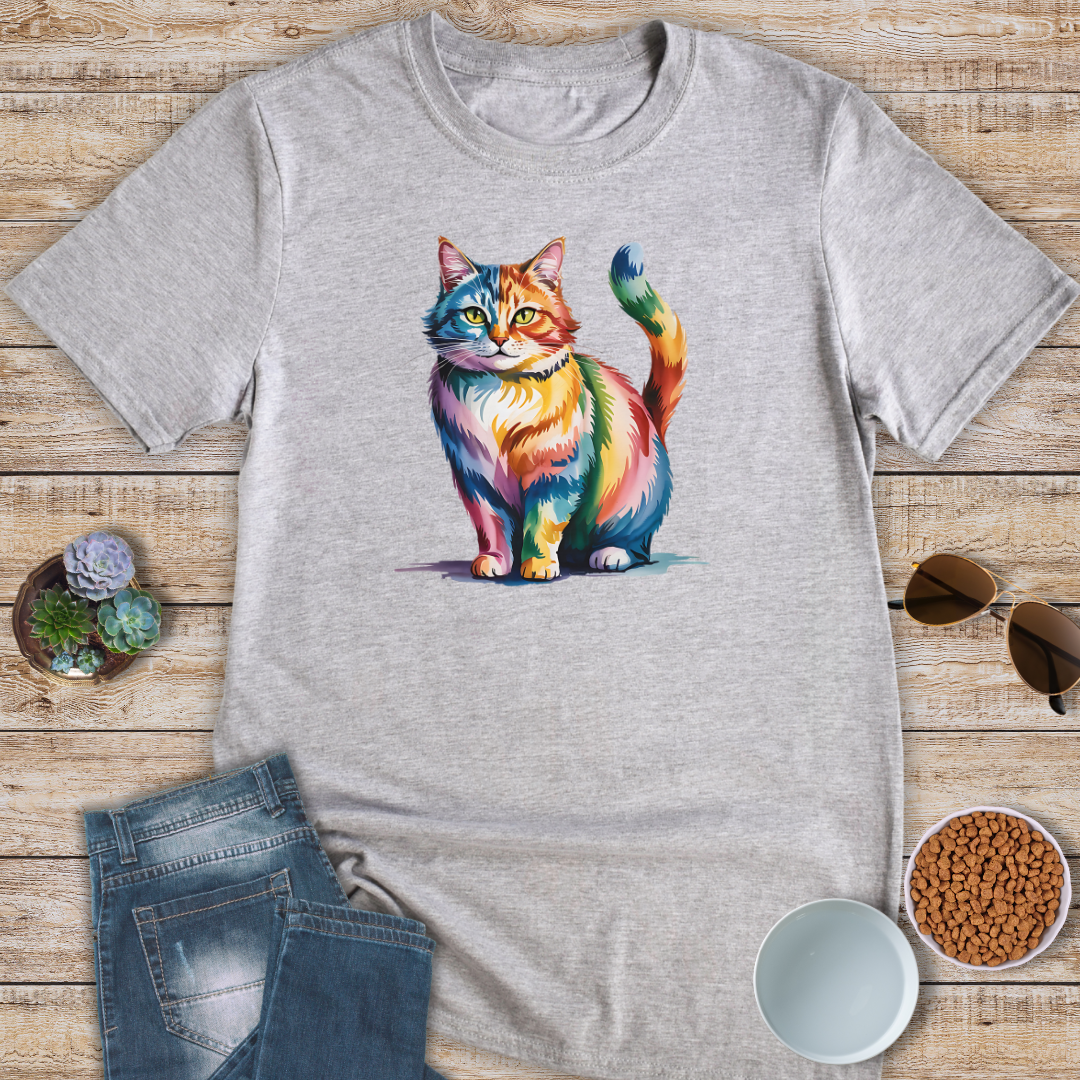 Watercolor Cat T-Shirt