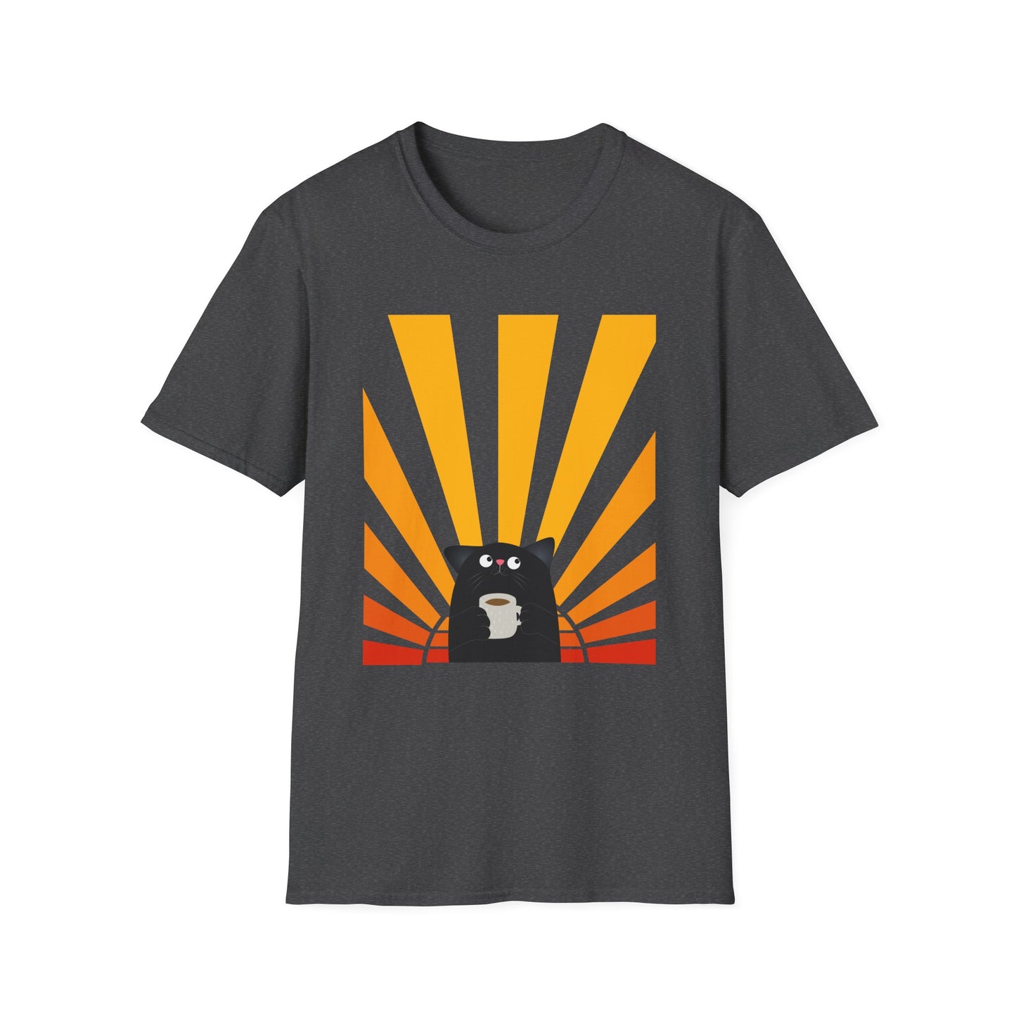 Sunrise and Coffee Cat T-Shirt