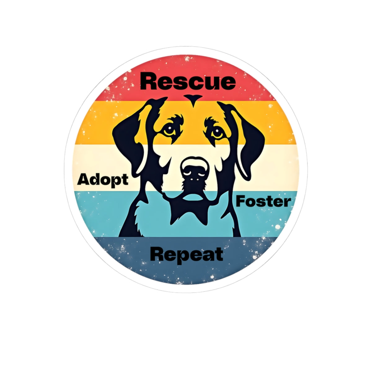 Rescue Adopt Foster Sticker