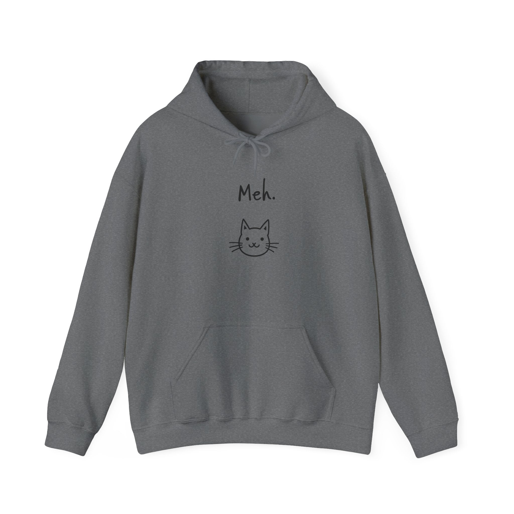 Meh Cat Hoodie — Funny Cat Lover Sweatshirt