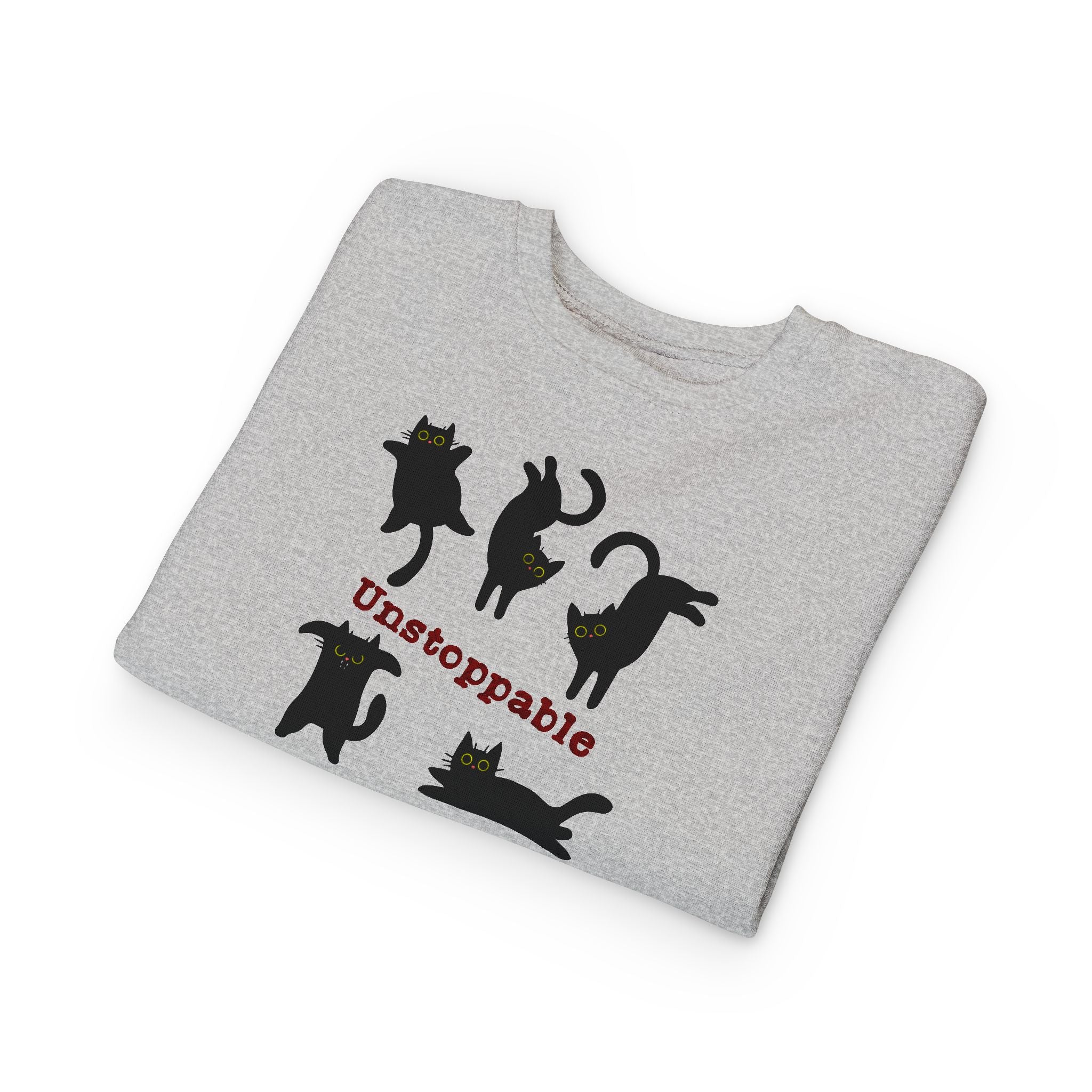 Toddler Sweatshirt - 'Unstoppable' Black Cats Cute Kids Pullover