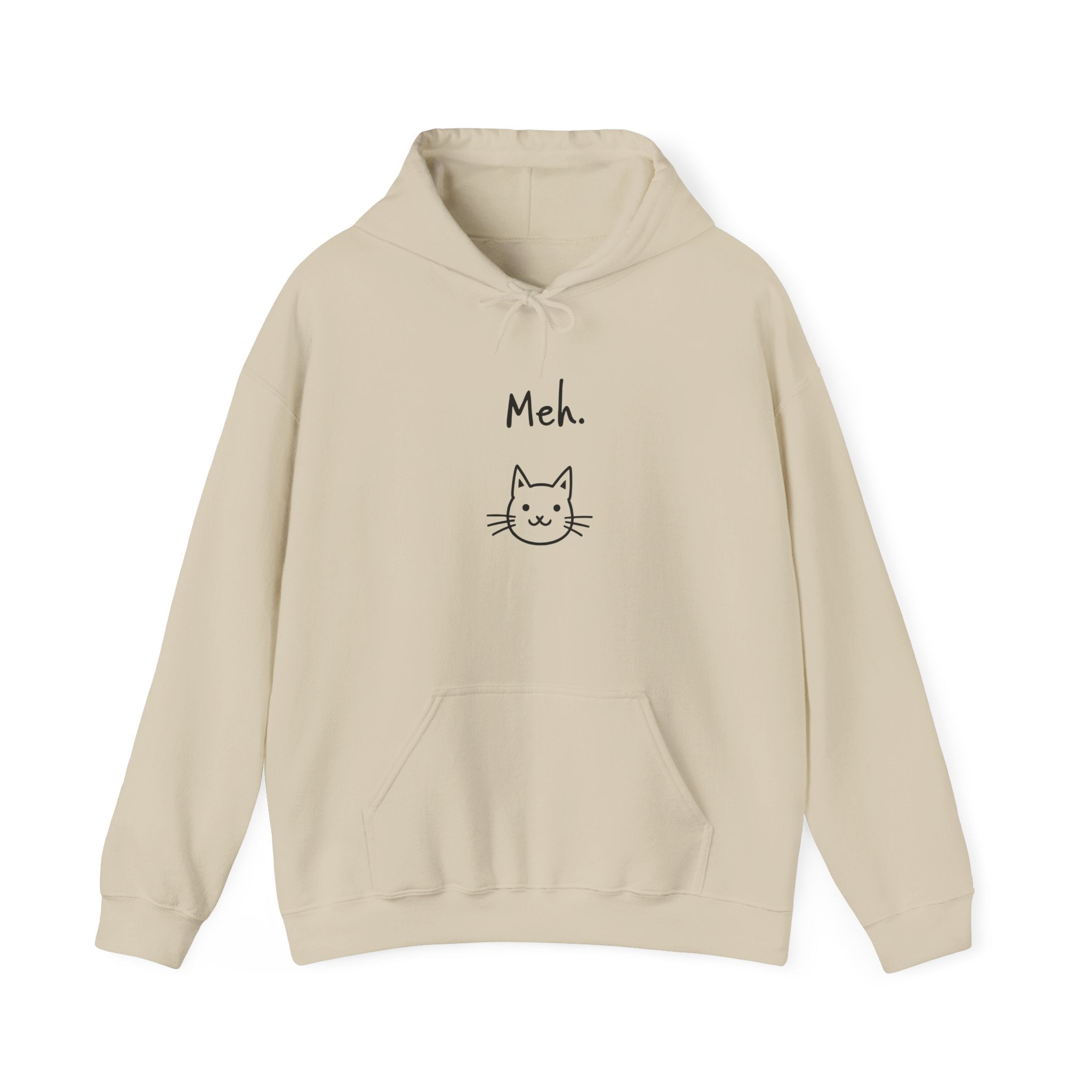Meh Cat Hoodie — Funny Cat Lover Sweatshirt