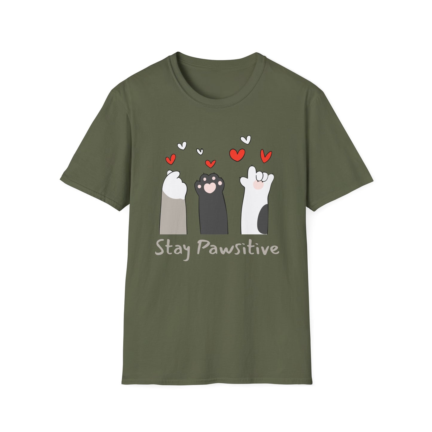 Stay Pawsitive T-Shirt
