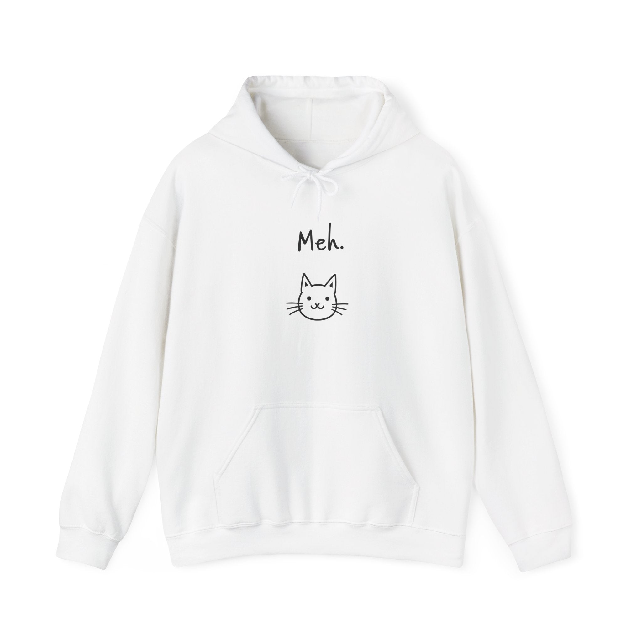 Meh Cat Hoodie — Funny Cat Lover Sweatshirt