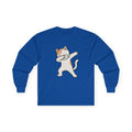 Dabbing Cat Long Sleeve Tee — Cute Dab Kitty Graphic Shirt