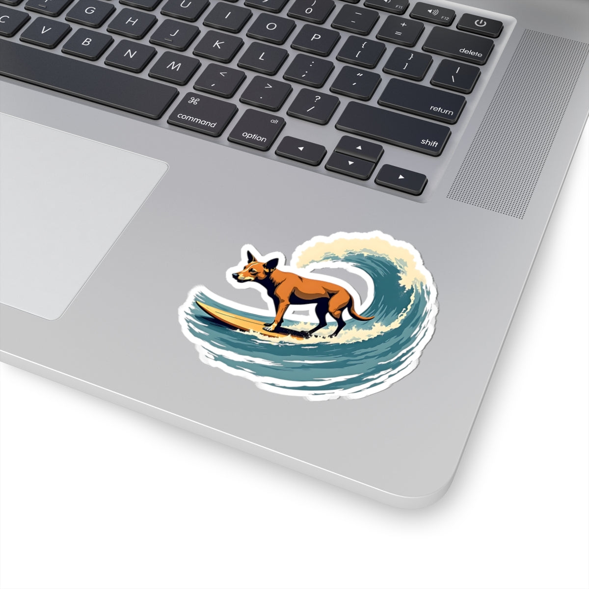 Surfing Dog Sticker