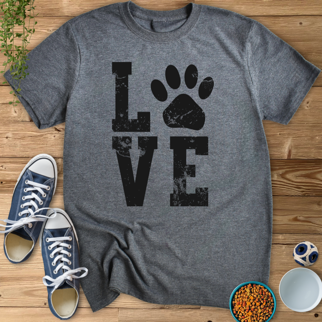 Love Paw Unisex Softstyle T-Shirt Pet Lover Tee