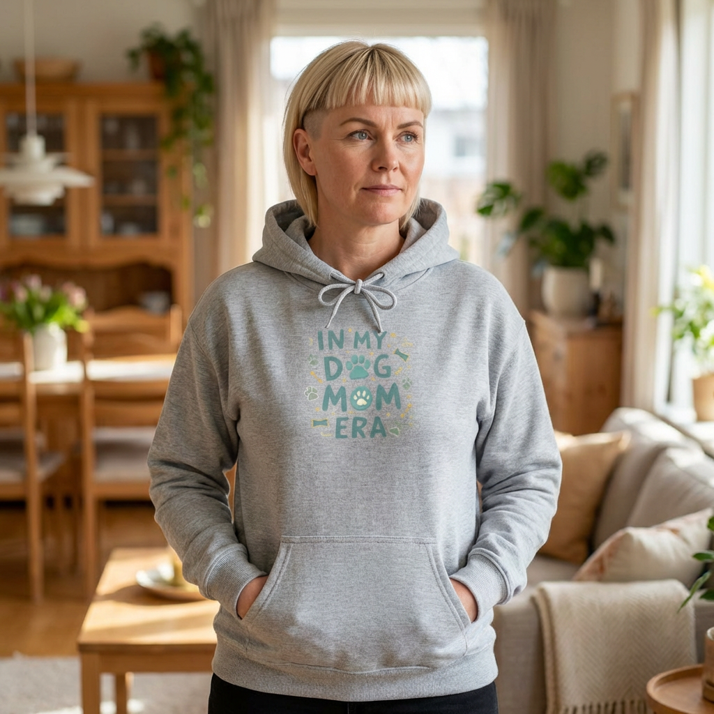 In My Dog Mom Era Hoodie — Dog Mom Pullover Sweatshirt