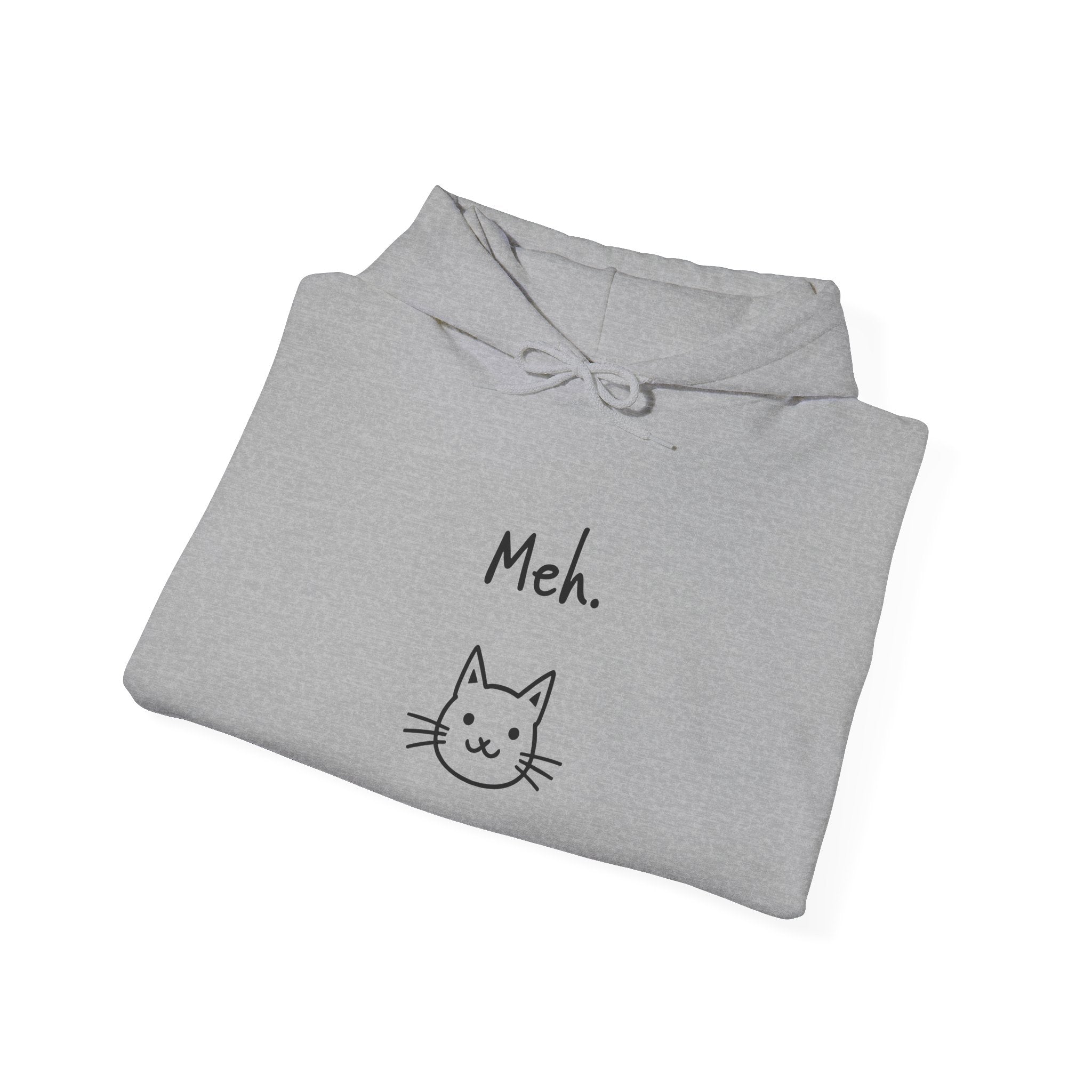 Meh Cat Hoodie — Funny Cat Lover Sweatshirt