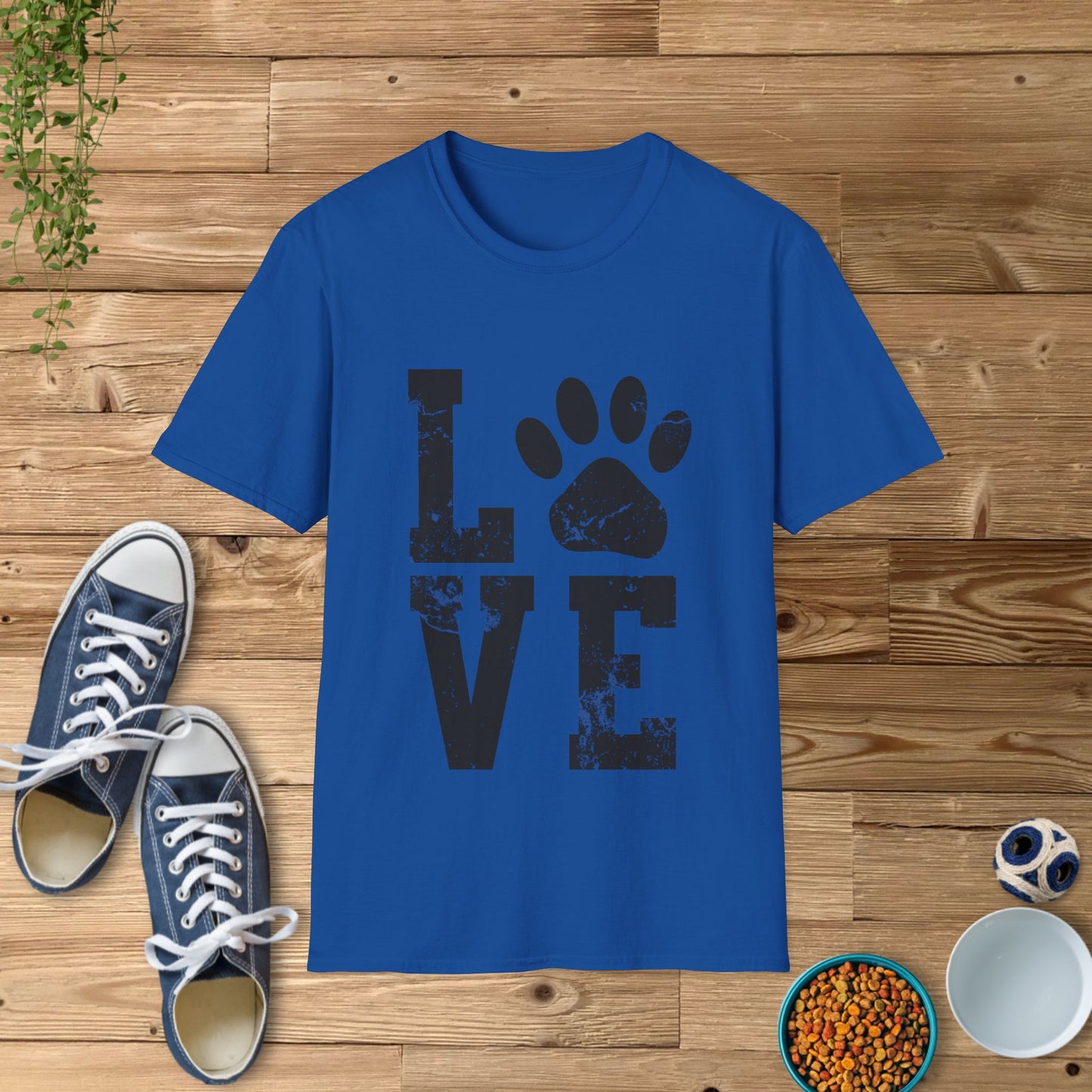Love Paw Unisex Softstyle T-Shirt Pet Lover Tee