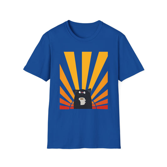 Sunrise and Coffee Cat T-Shirt