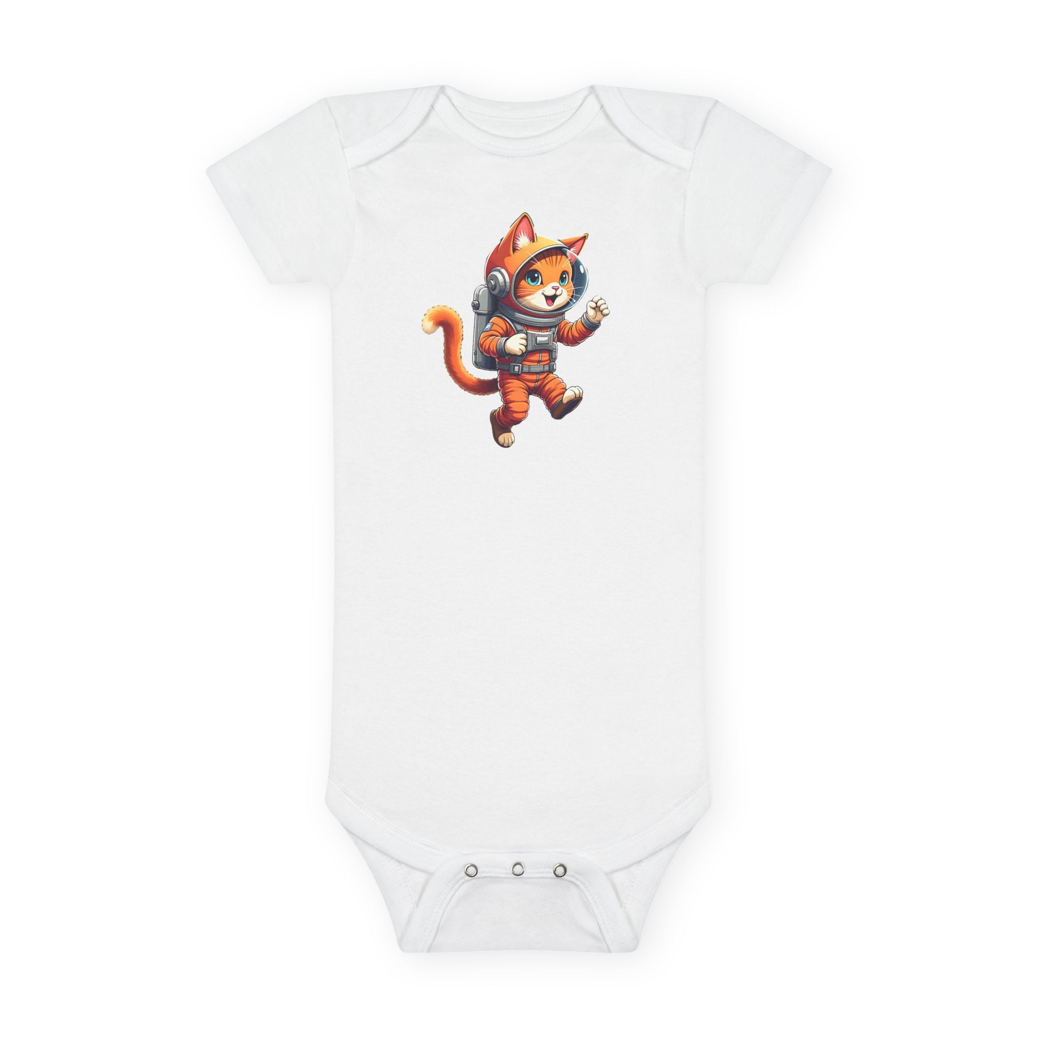 Astronaut Cat Baby Onesie – Cute Space Kitty Infant Bodysuit