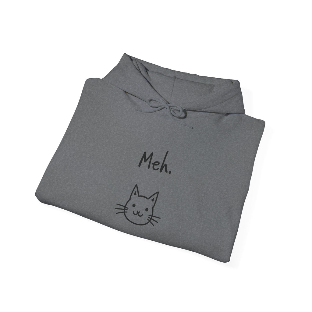 Meh Cat Hoodie — Funny Cat Lover Sweatshirt