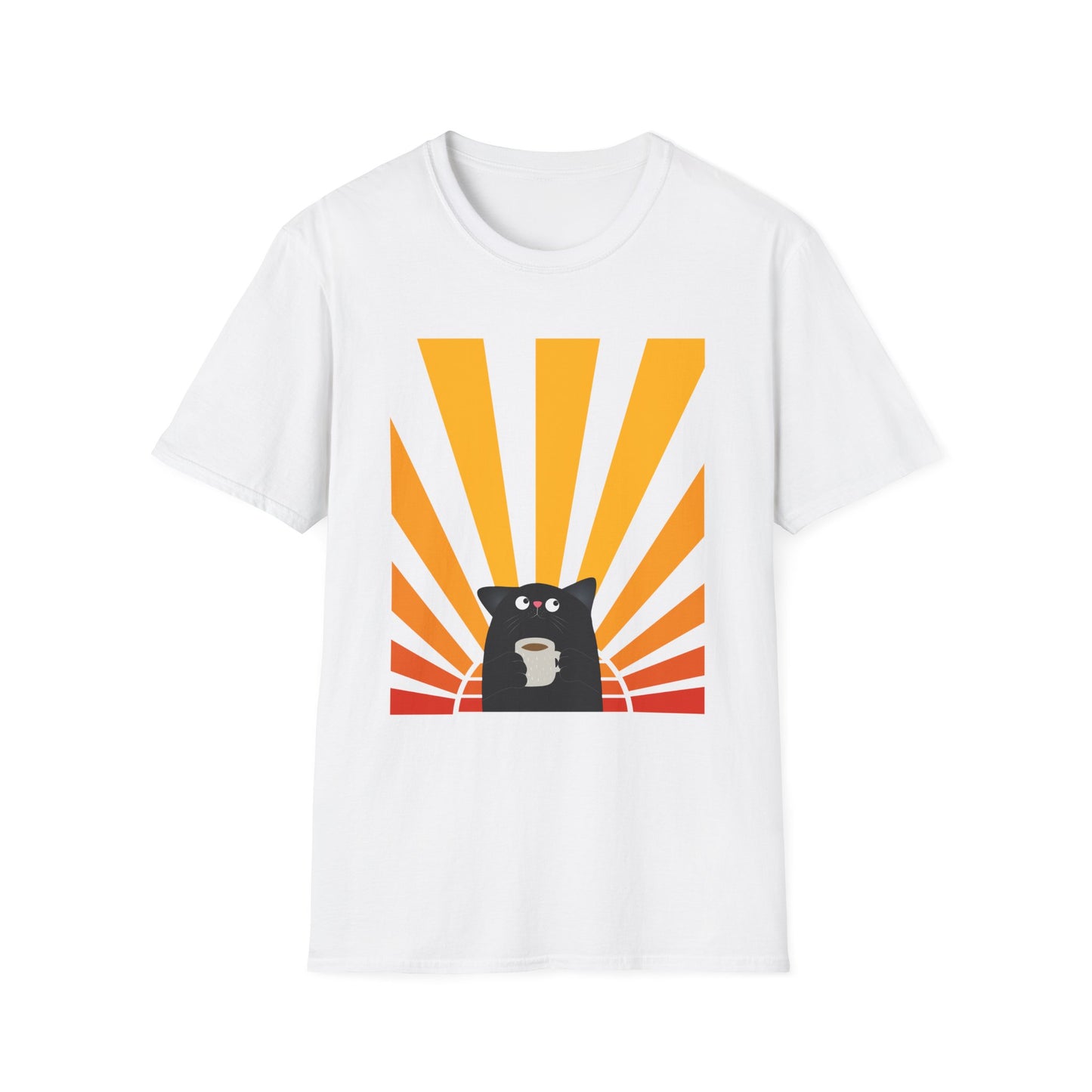 Sunrise and Coffee Cat T-Shirt