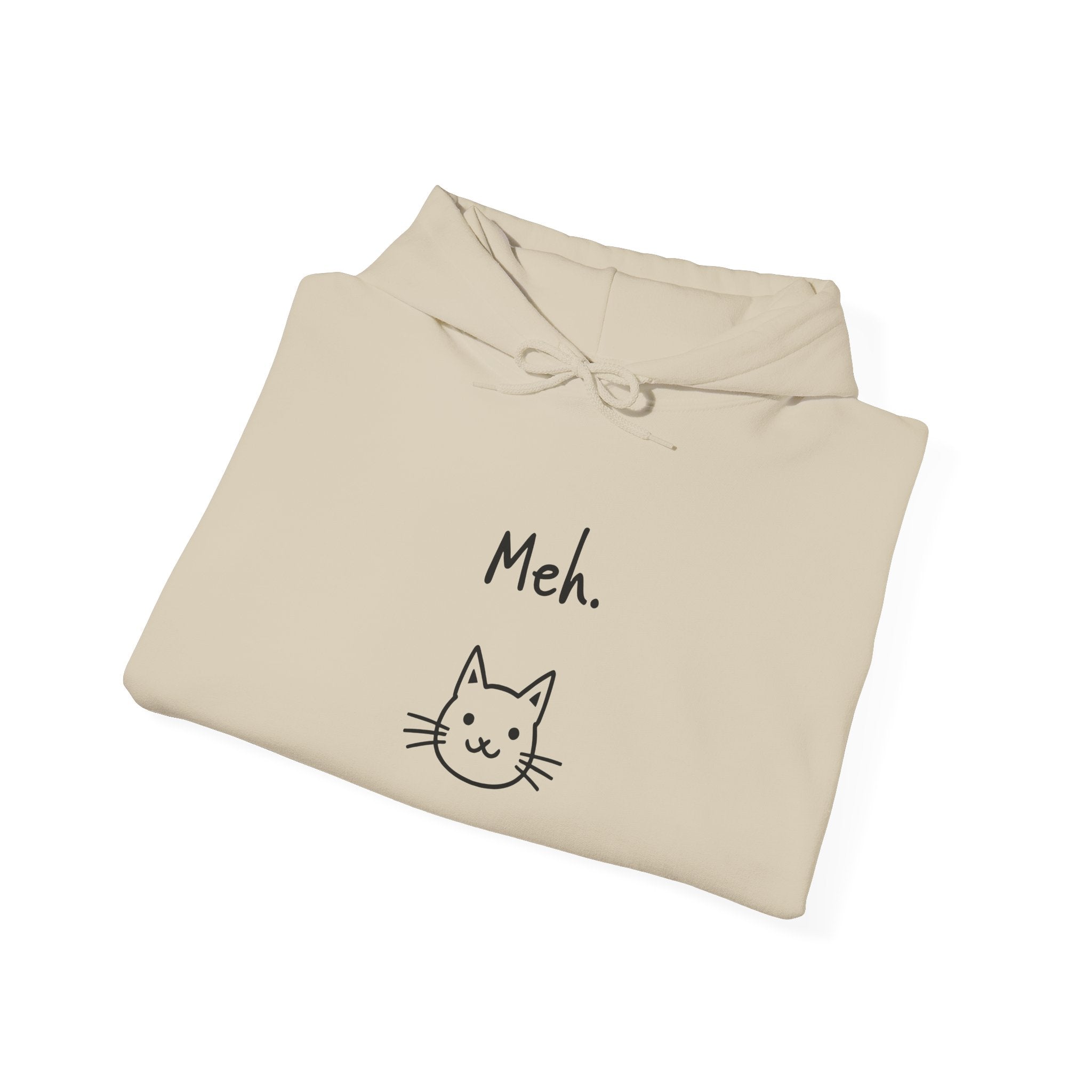 Meh Cat Hoodie — Funny Cat Lover Sweatshirt