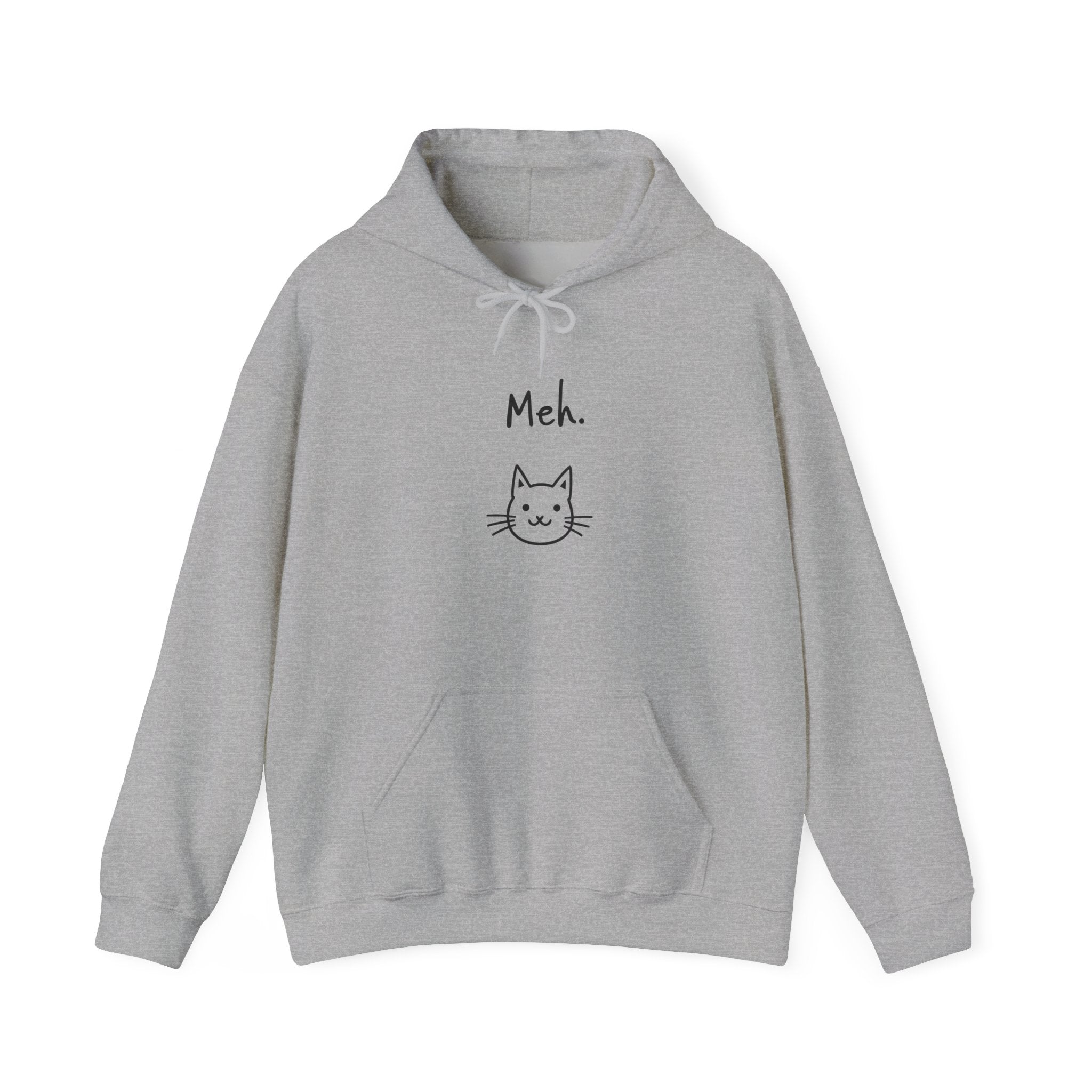 Meh Cat Hoodie — Funny Cat Lover Sweatshirt