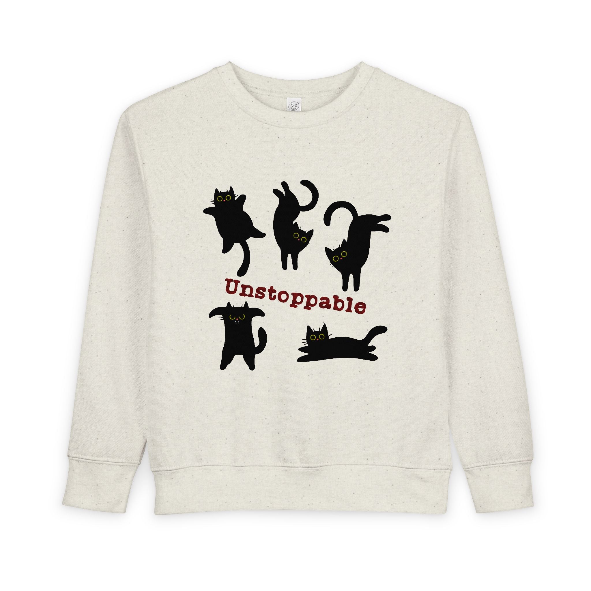 Toddler Sweatshirt - 'Unstoppable' Black Cats Cute Kids Pullover