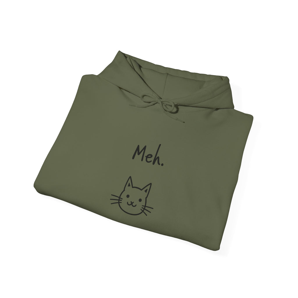 Meh Cat Hoodie — Funny Cat Lover Sweatshirt