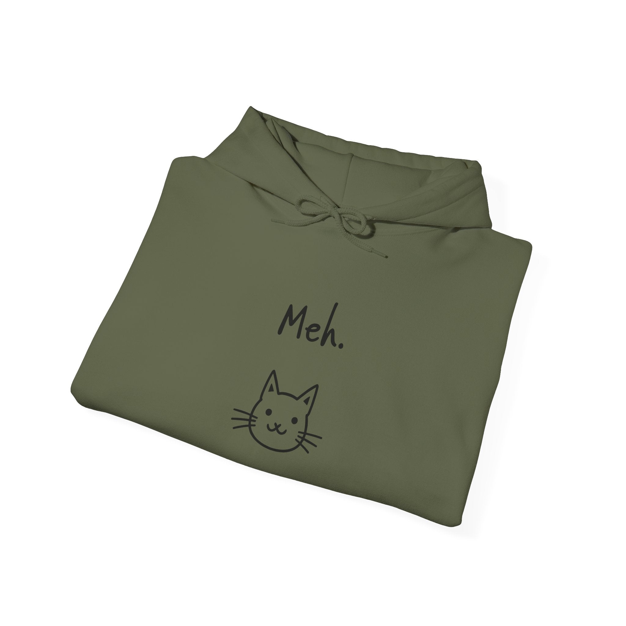 Meh Cat Hoodie — Funny Cat Lover Sweatshirt