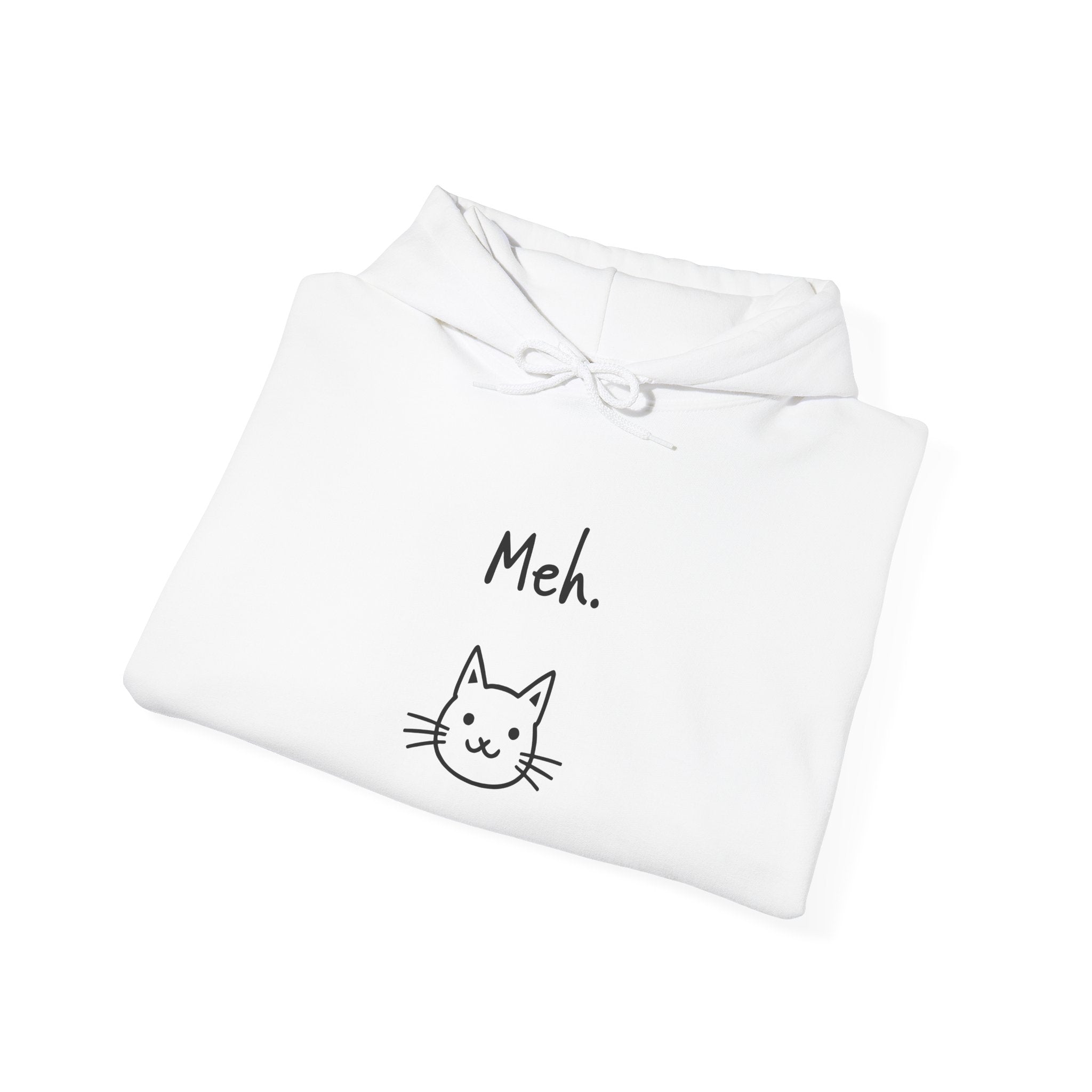 Meh Cat Hoodie — Funny Cat Lover Sweatshirt