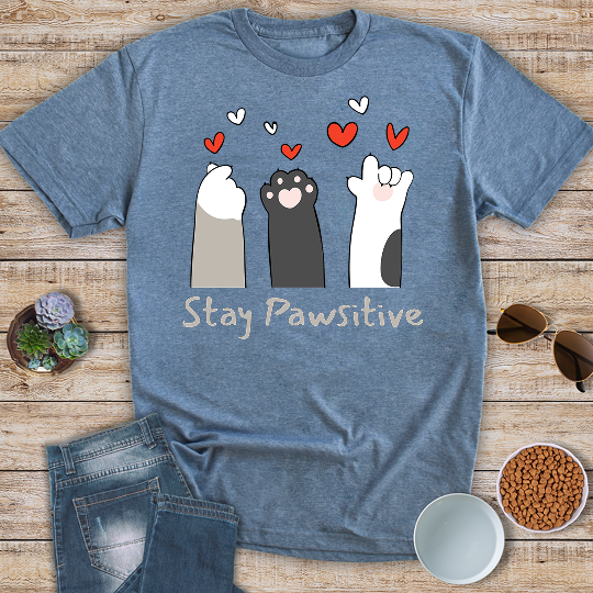 Stay Pawsitive T-Shirt