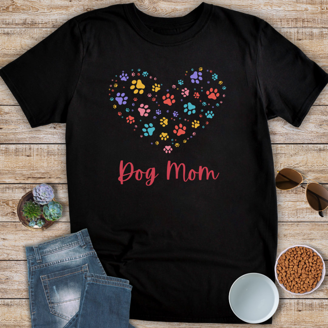 Dog Mom Heart T-Shirt