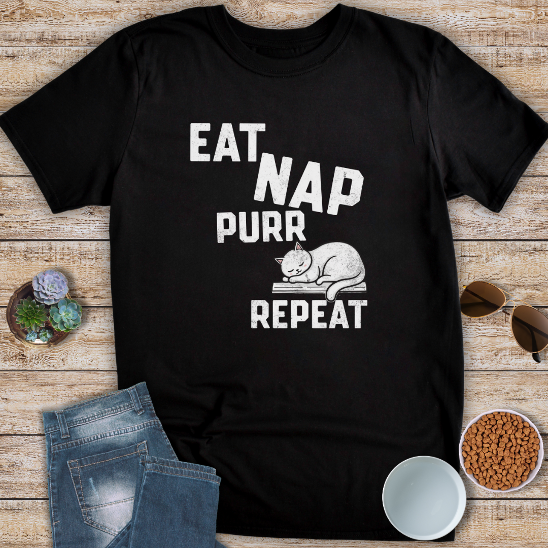 Eat Nap Purr Repeat T-Shirt