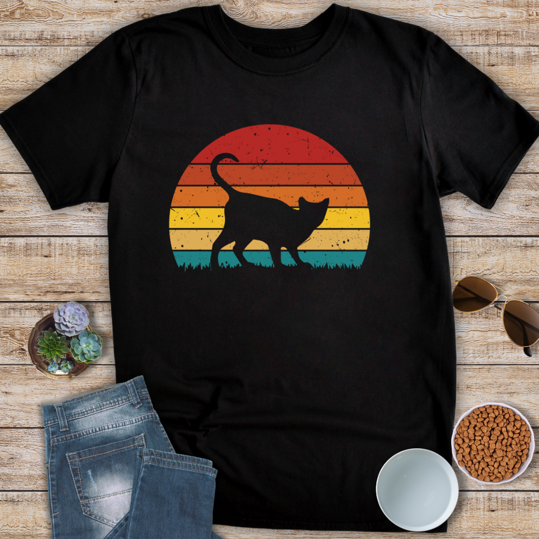 Sunset Cat T-Shirt