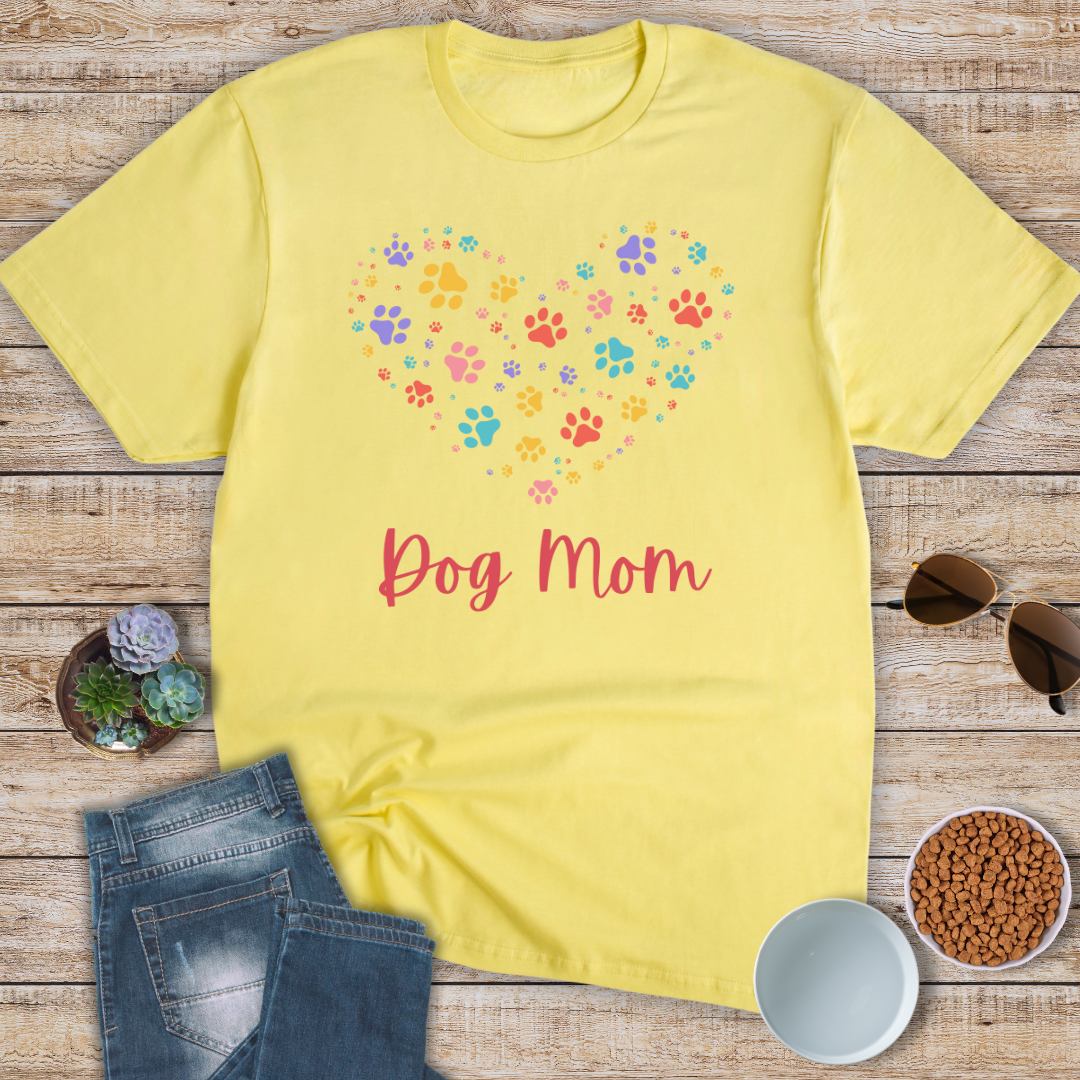 Dog Mom Heart T-Shirt