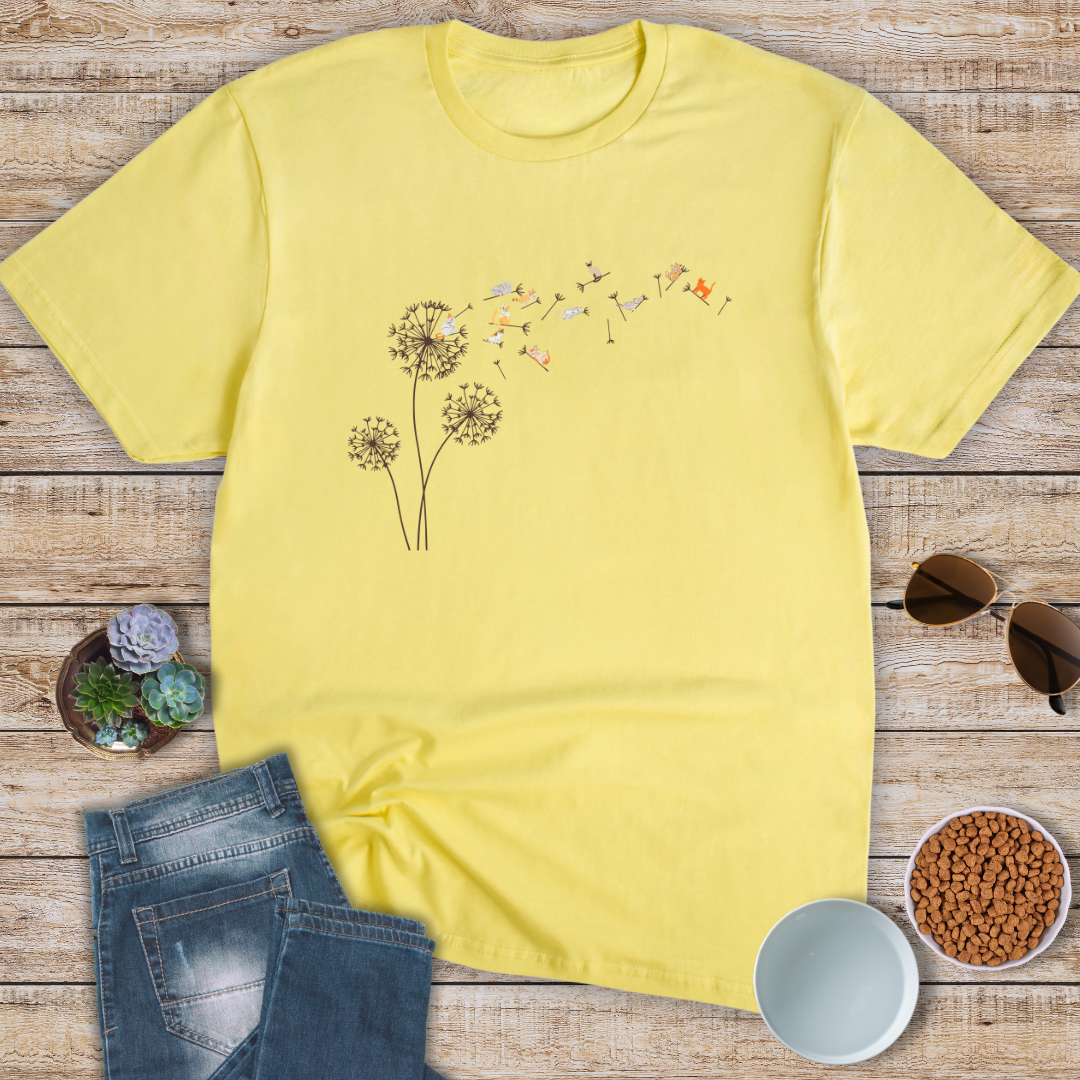 Dandelion Cats T-Shirt