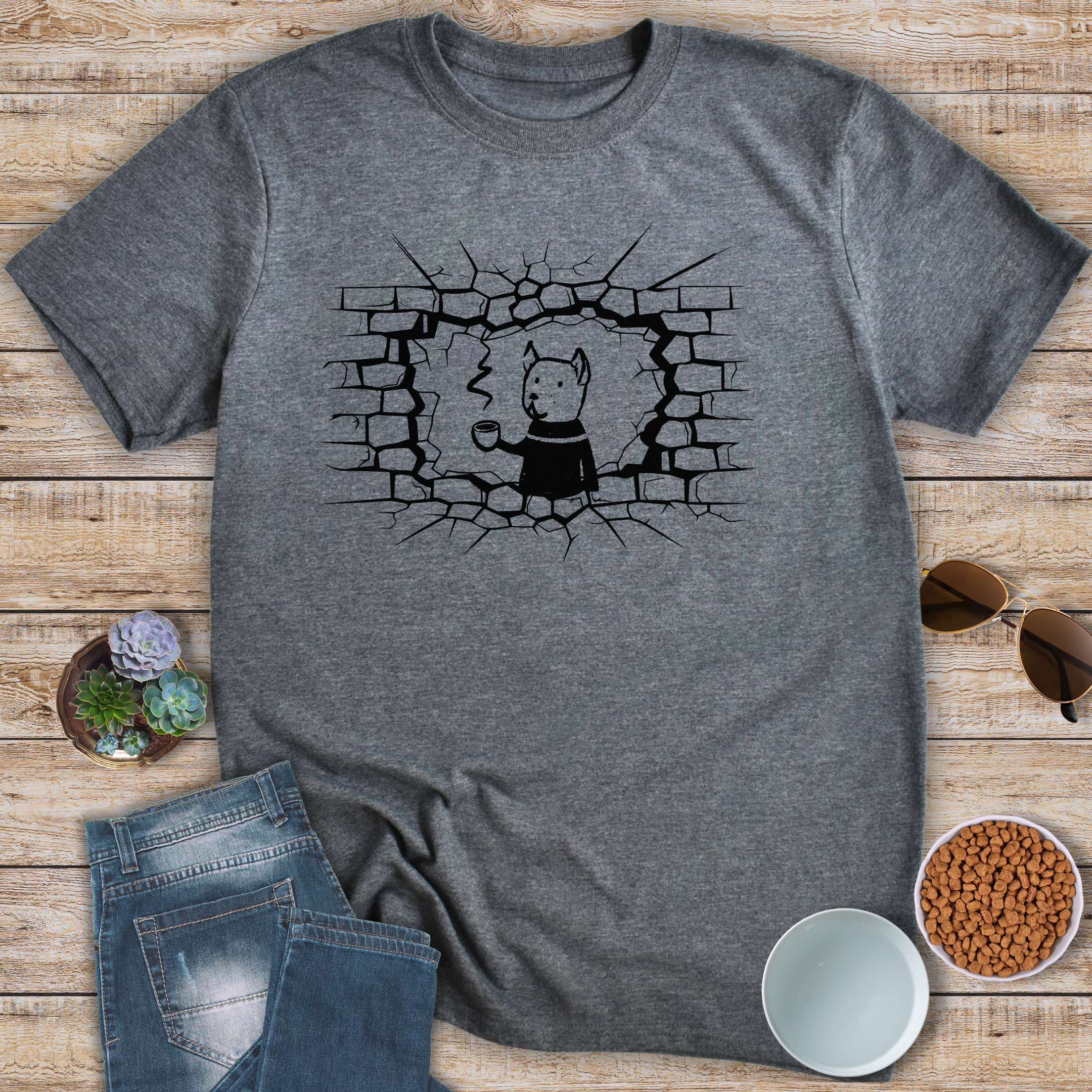 Coffee Dog Boom T-Shirt