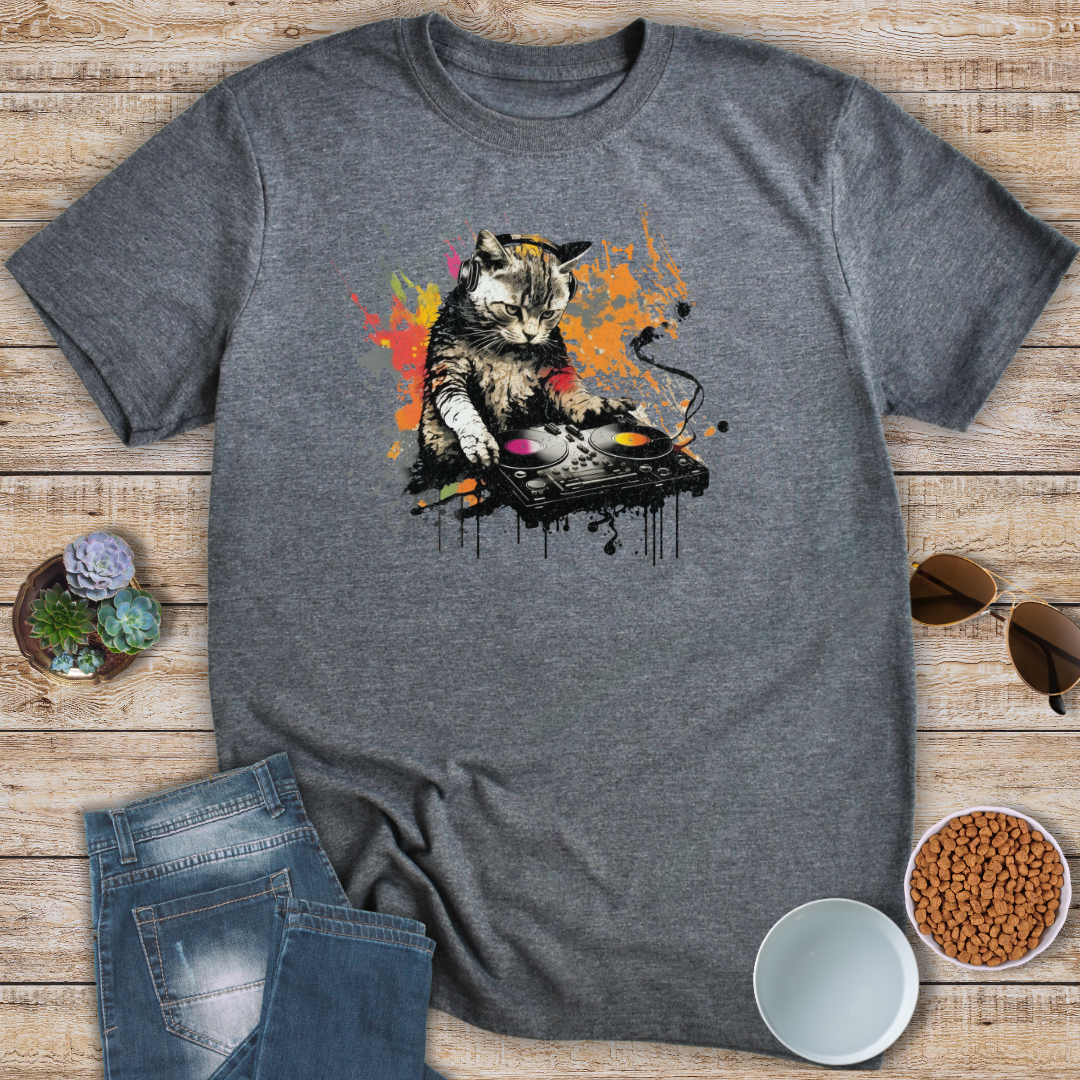 Cat DJ T-Shirt