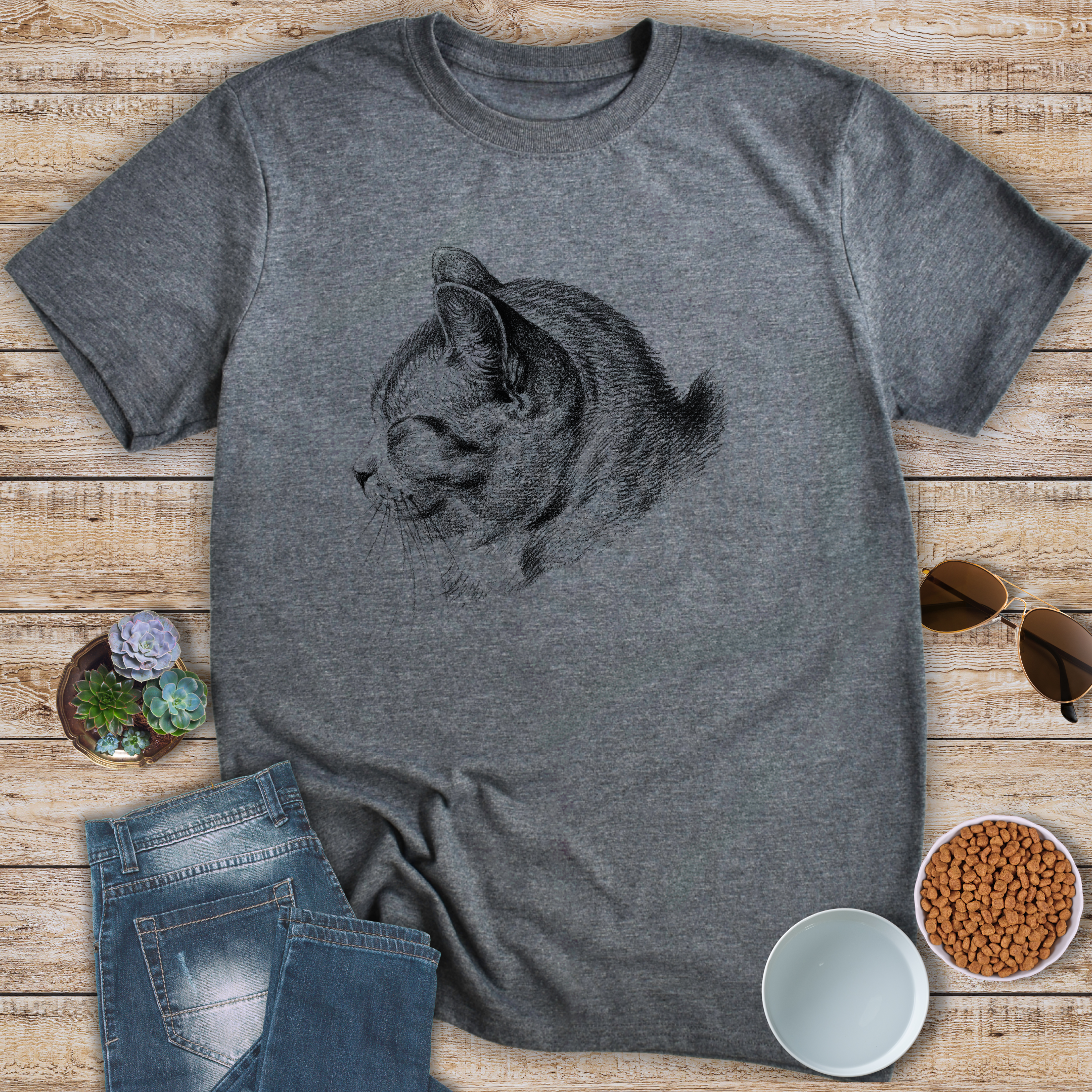 Content Cat Profile T-Shirt