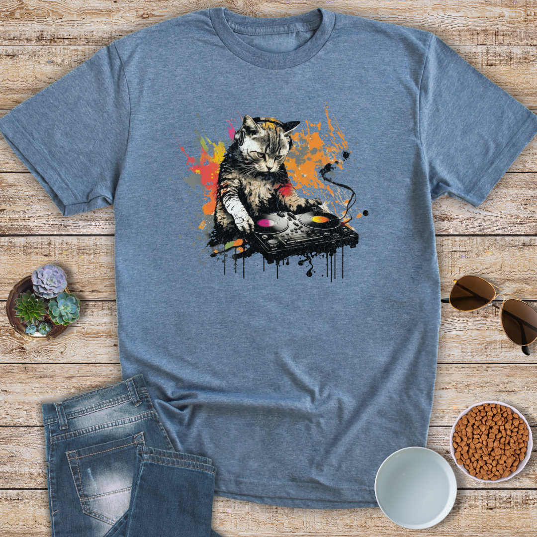 Cat DJ T-Shirt