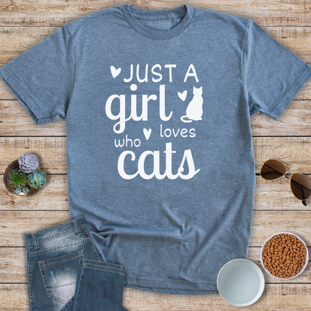 Just A Girl Who Loves Cats T-Shirt