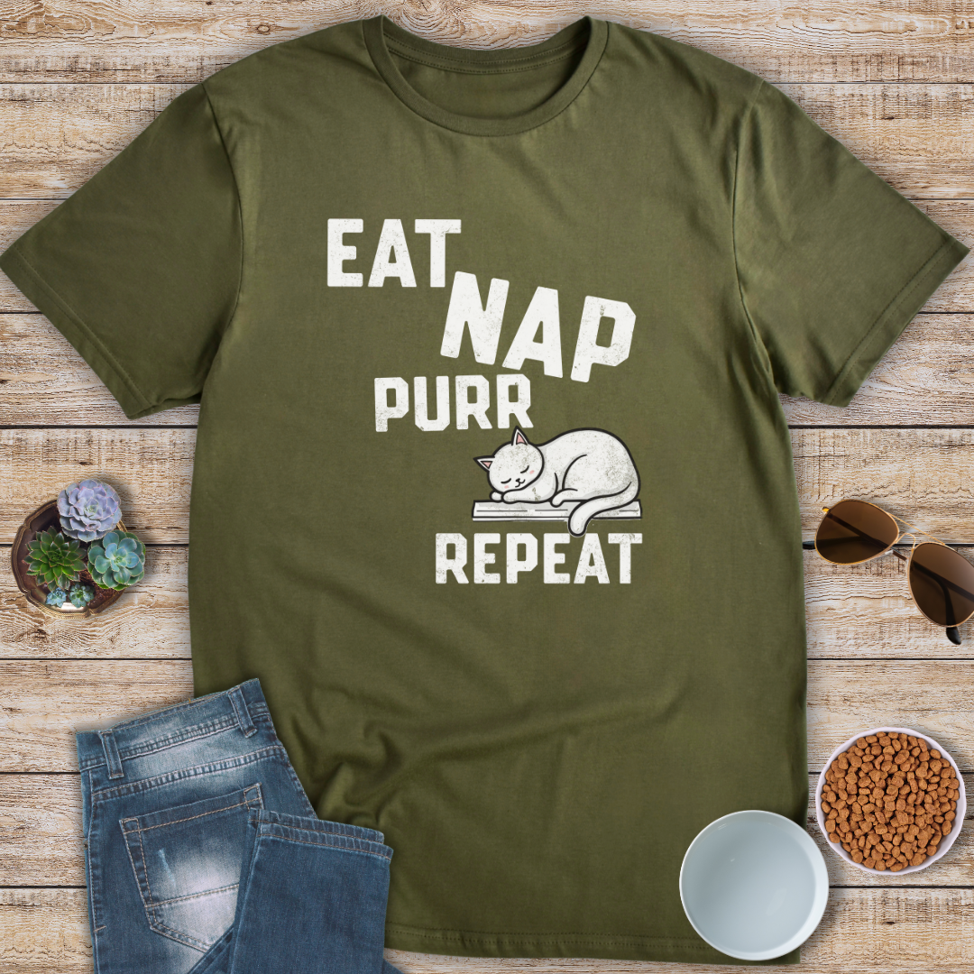 Eat Nap Purr Repeat T-Shirt