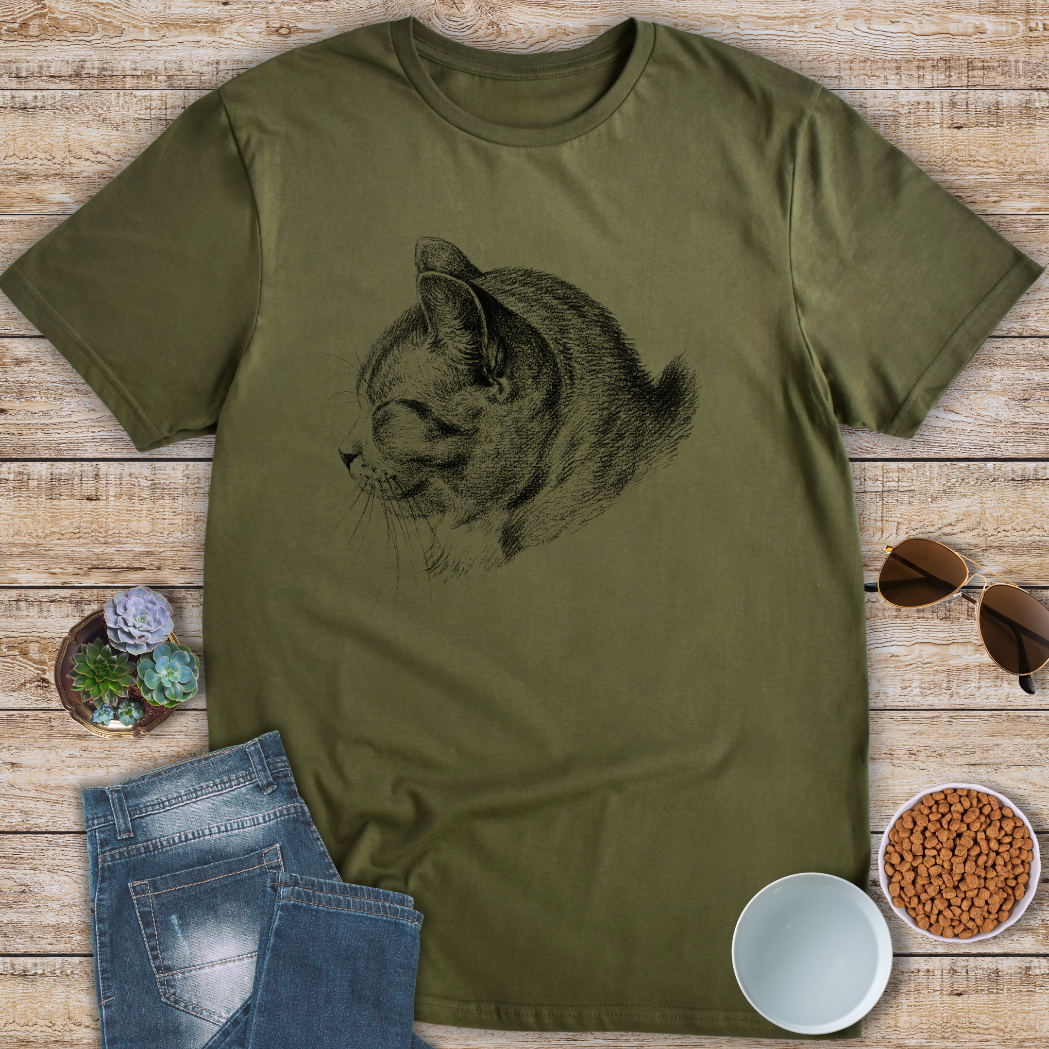 Content Cat Profile T-Shirt