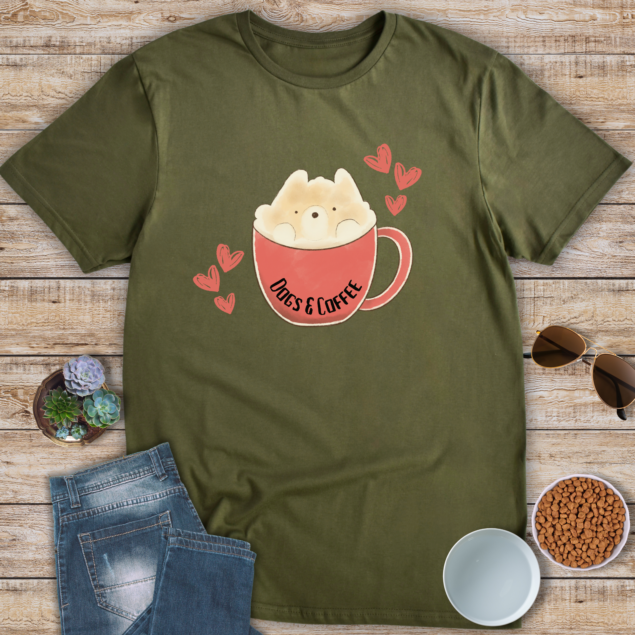 Dogs & Coffee T-Shirt