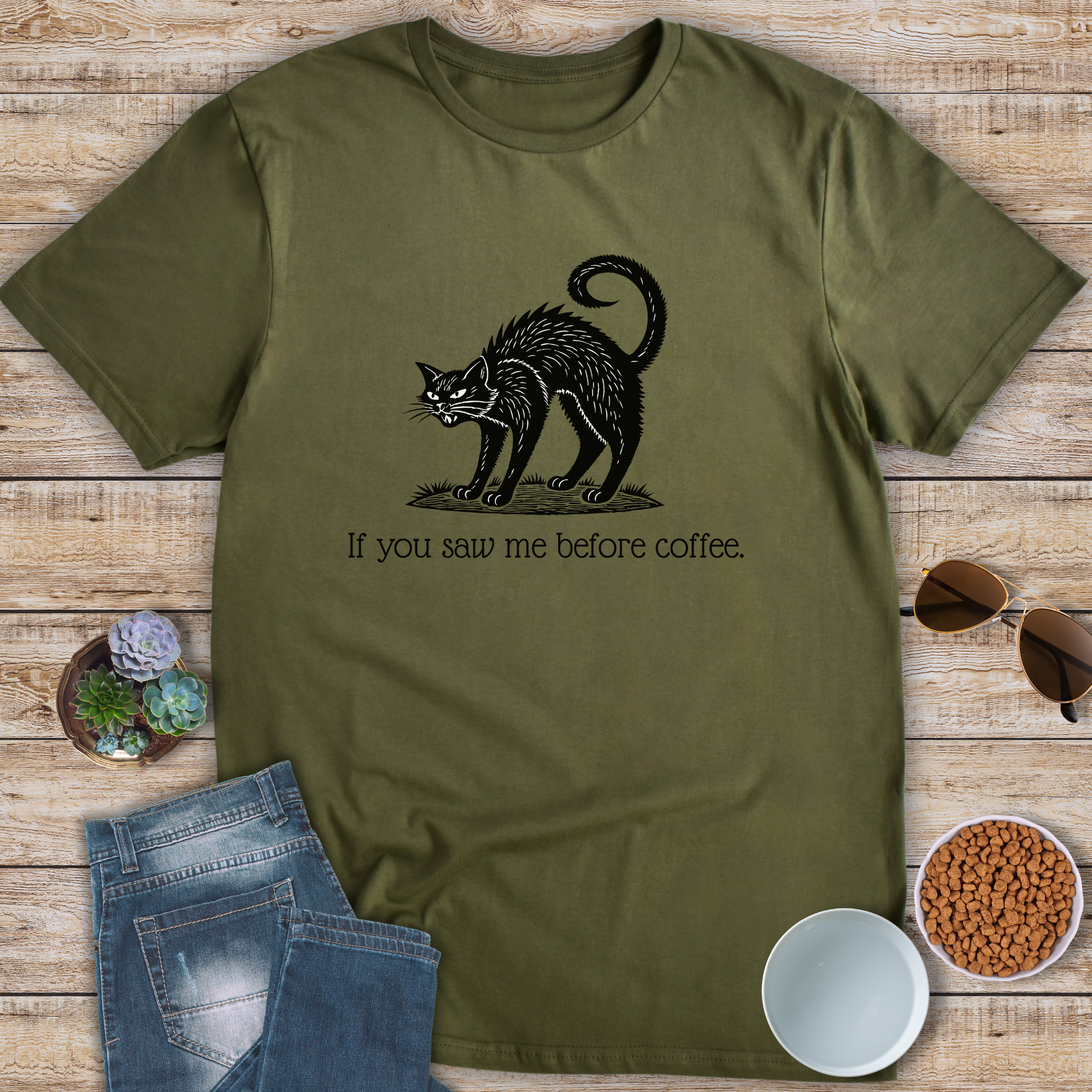 If You Saw Me Before Coffee T-Shirt