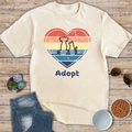 Adopt Cat and Dog Sunset T-Shirt