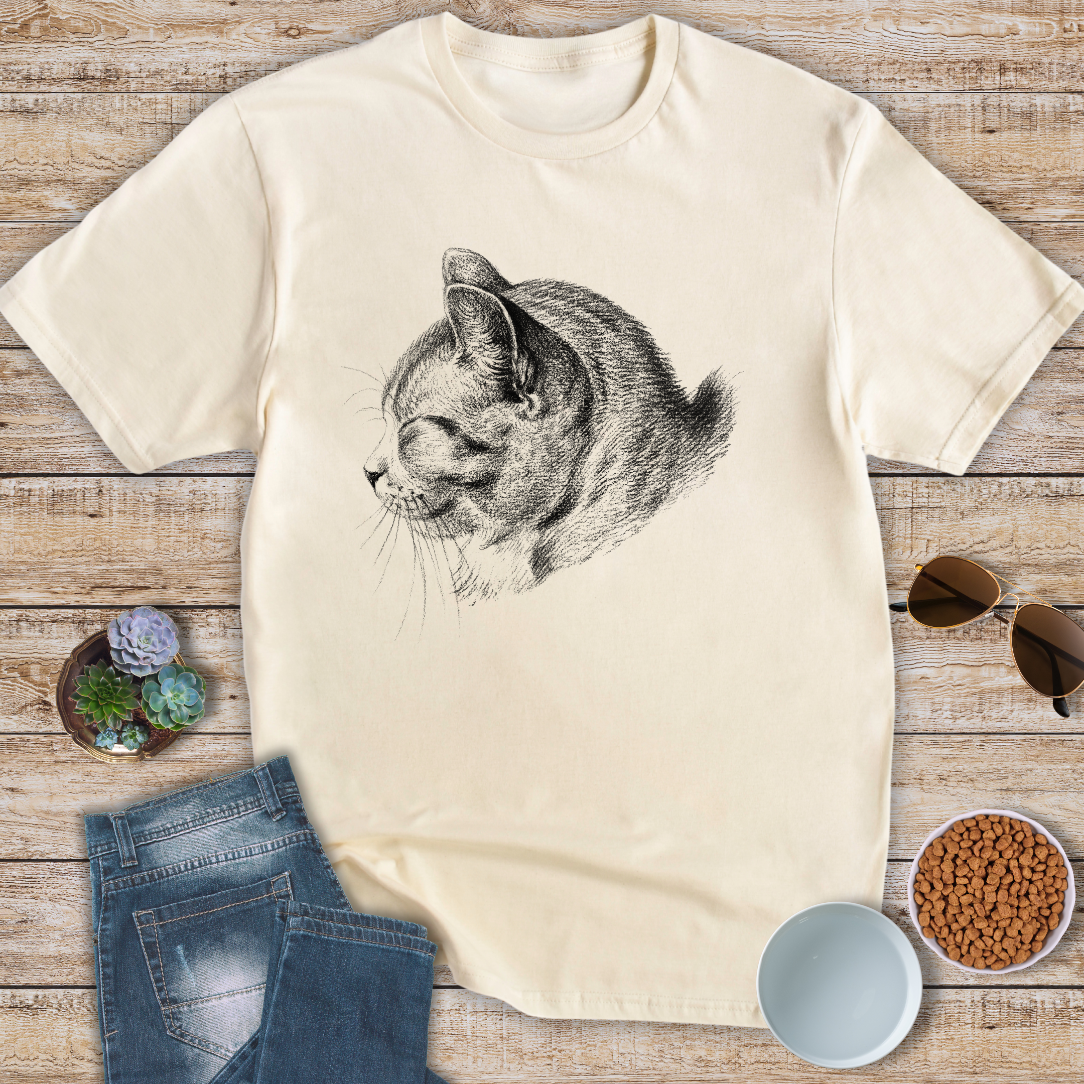 Content Cat Profile T-Shirt
