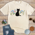 Black Cat Watching T-Shirt