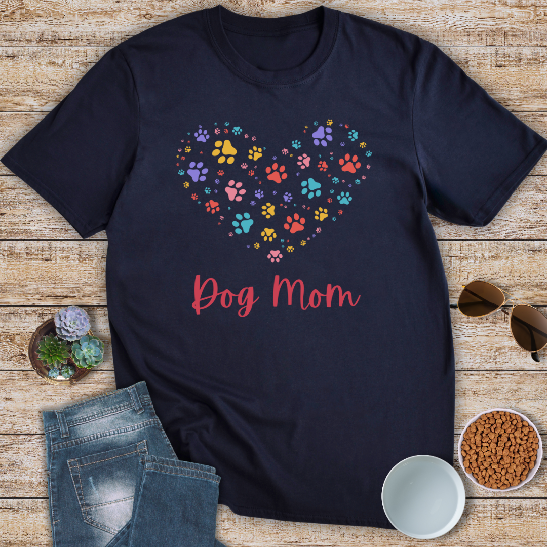 Dog Mom Heart T-Shirt