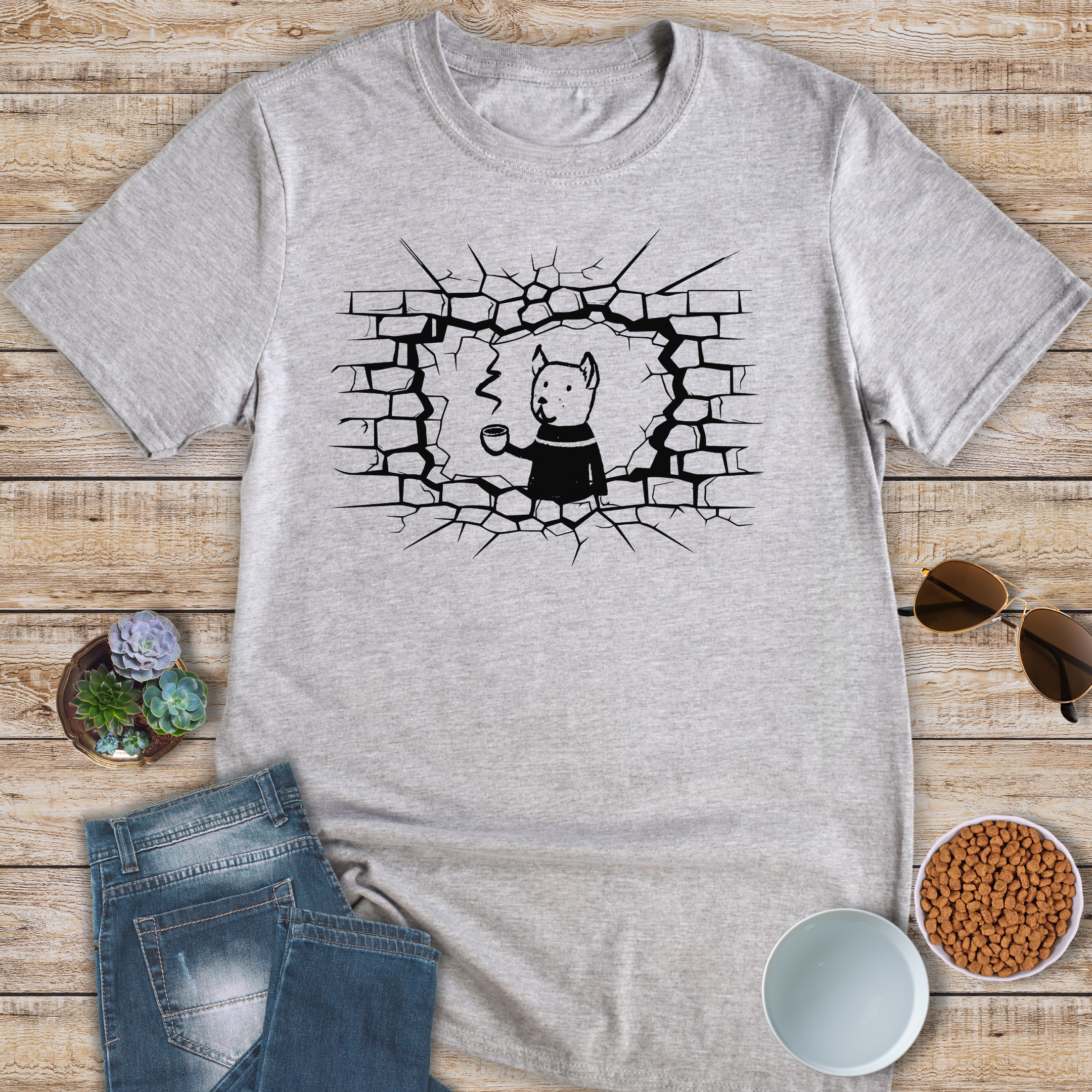 Coffee Dog Boom T-Shirt