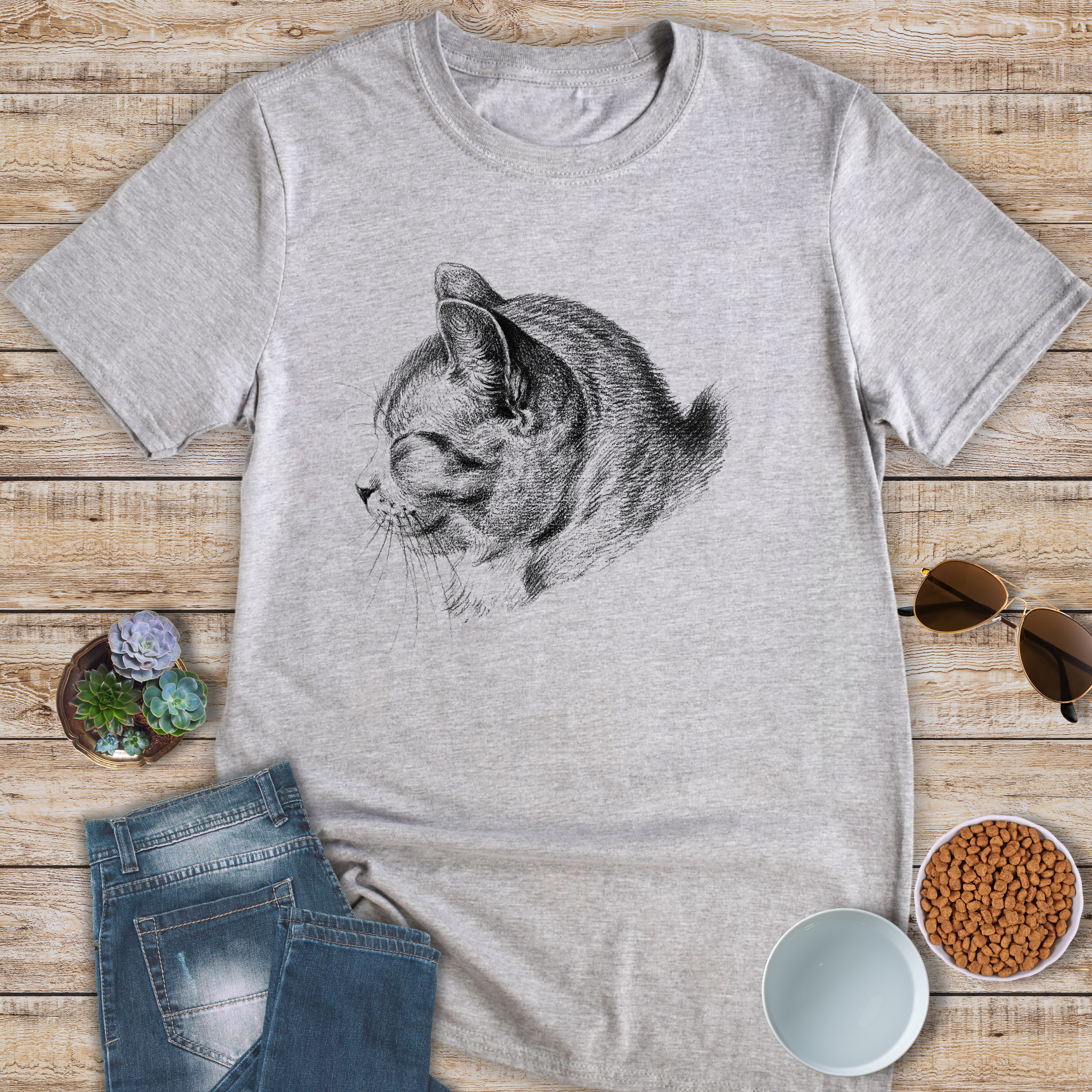 Content Cat Profile T-Shirt