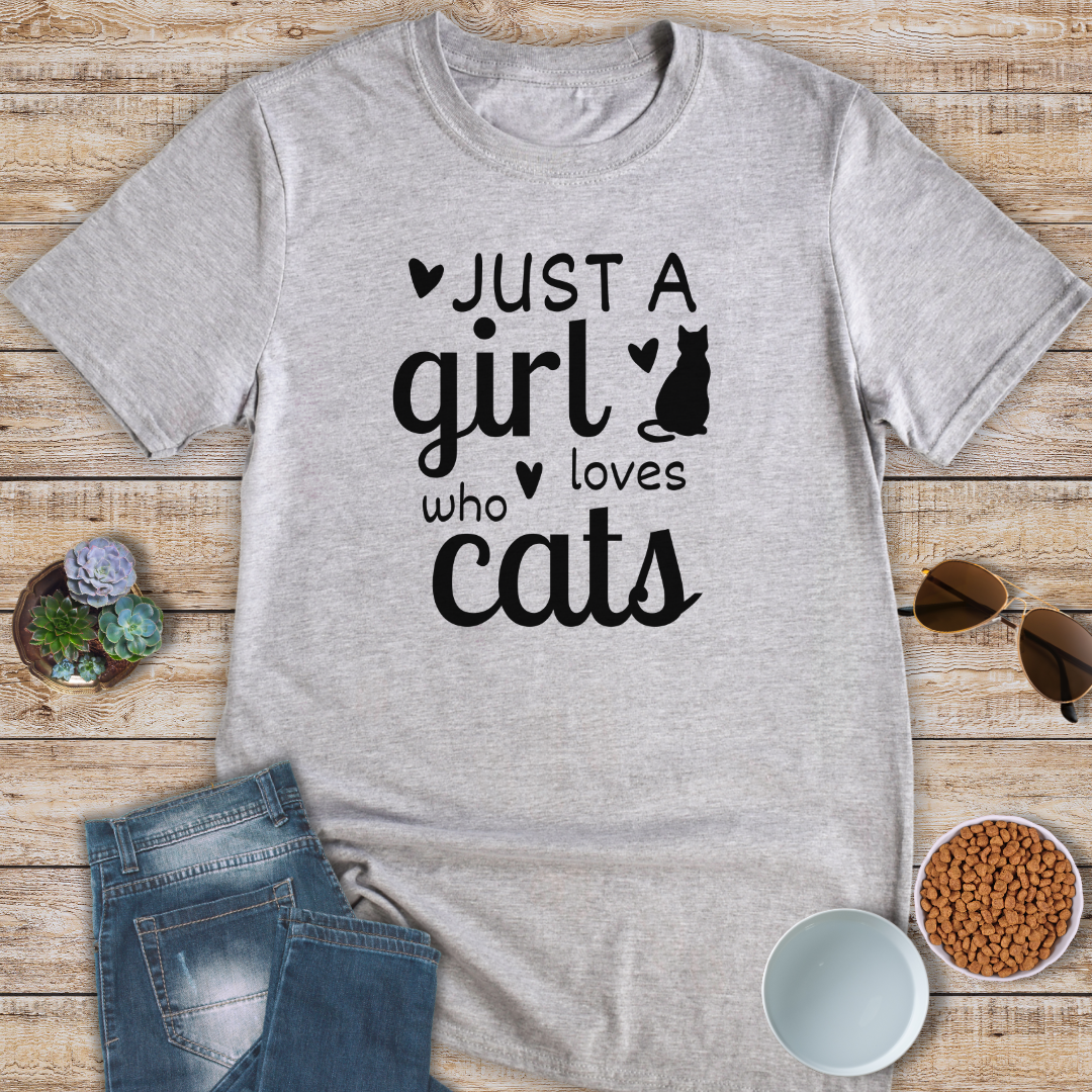 Just A Girl Who Loves Cats T-Shirt